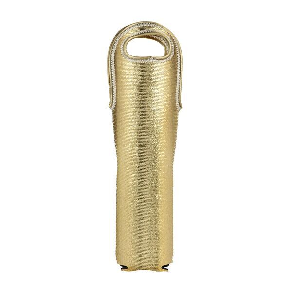 Single Bottle Metallic Neoprene Wine Tote Sleeve