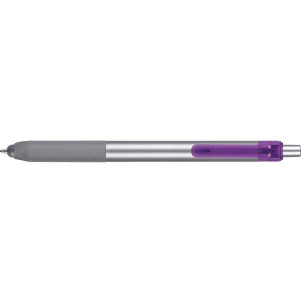 Alamo Metallic Retractable Grip Stylus Pen