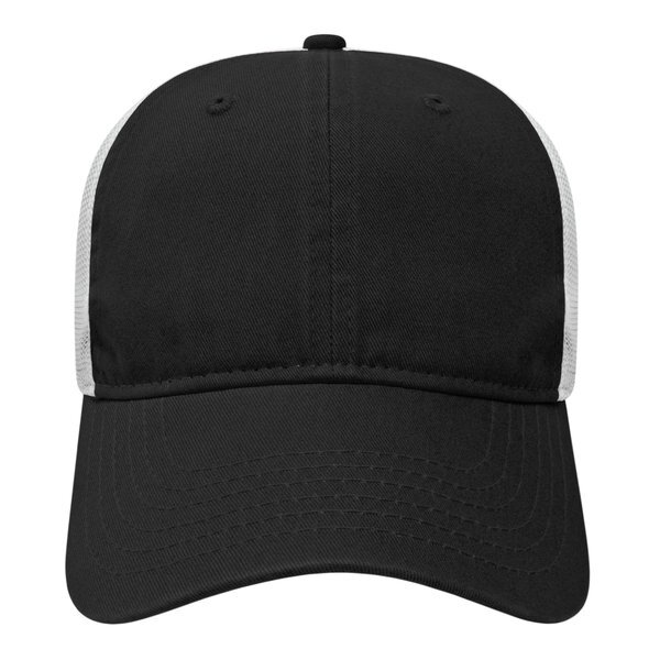 Classic Constructed Washed Chino Twill & Ultra Soft Mesh Cap