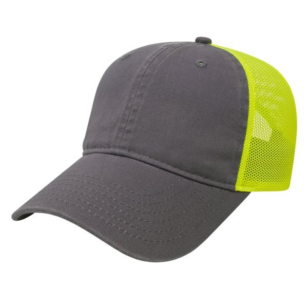 Classic Constructed Washed Chino Twill & Ultra Soft Mesh Cap