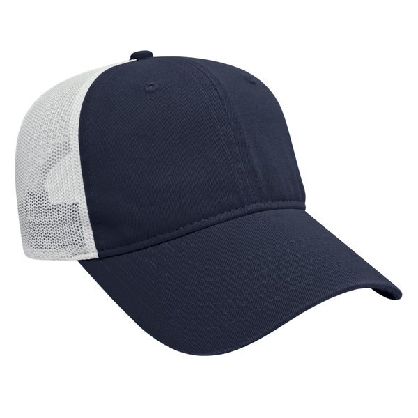 Classic Constructed Washed Chino Twill & Ultra Soft Mesh Cap