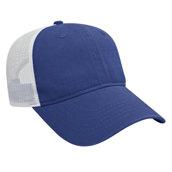 Classic Constructed Washed Chino Twill & Ultra Soft Mesh Cap