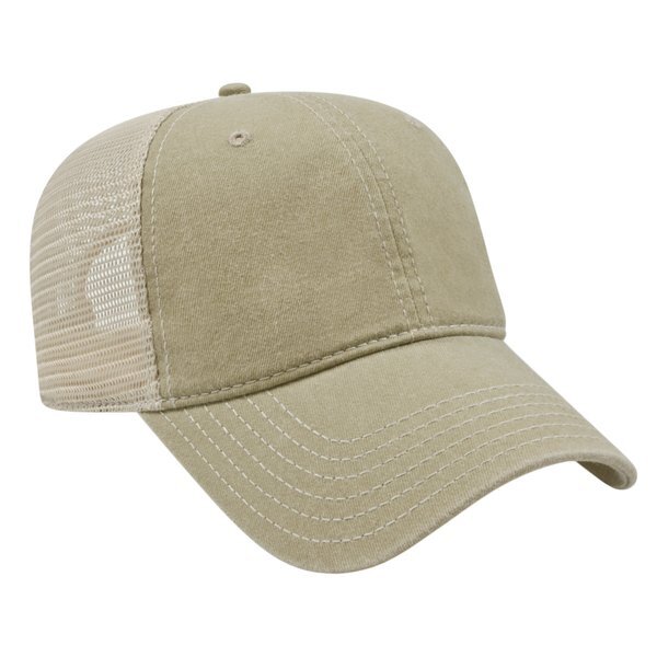 Classic Washed Pigment Dyed Unconstructed Mesh Cap