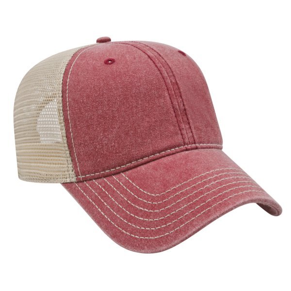 Classic Washed Pigment Dyed Unconstructed Mesh Cap