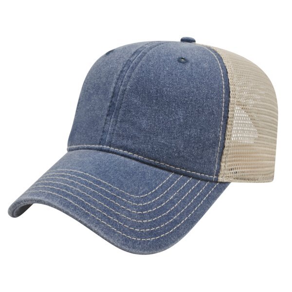 Classic Washed Pigment Dyed Unconstructed Mesh Cap