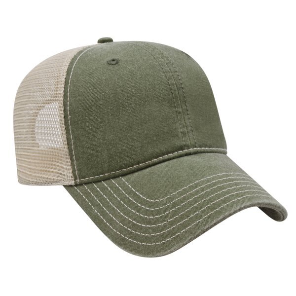 Classic Washed Pigment Dyed Unconstructed Mesh Cap