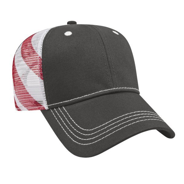 Classic Constructed Flag Mesh Back Cap