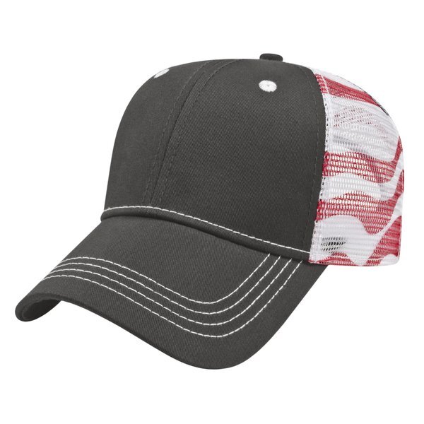 Classic Constructed Flag Mesh Back Cap