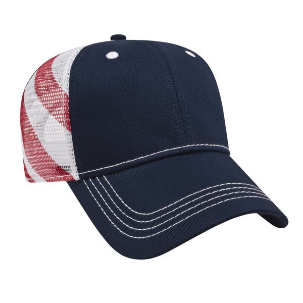 Classic Constructed Flag Mesh Back Cap