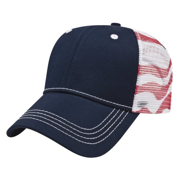 Classic Constructed Flag Mesh Back Cap