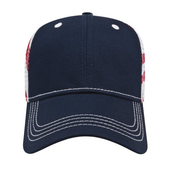 Classic Constructed Flag Mesh Back Cap