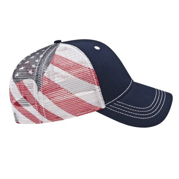 Classic Constructed Flag Mesh Back Cap