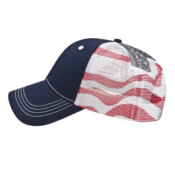 Classic Constructed Flag Mesh Back Cap