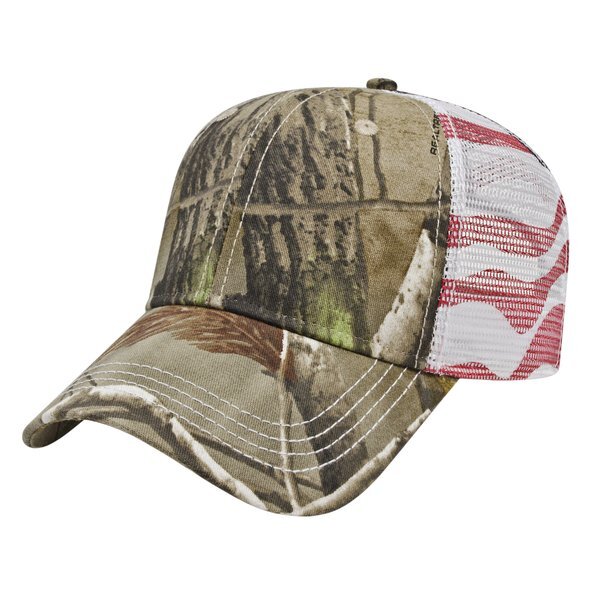 Classic Constructed Flag Mesh Back Cap