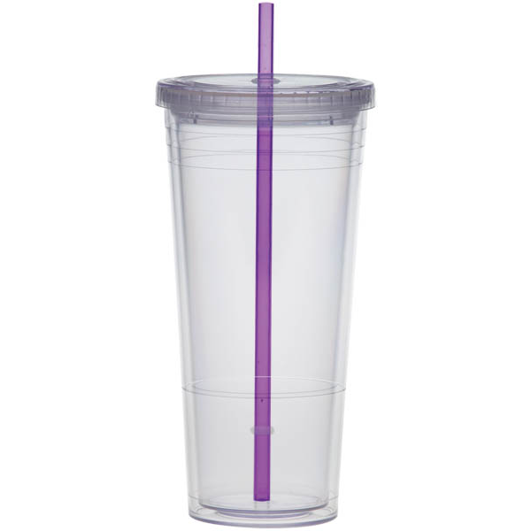 Acrylic Beverage Tumbler, 24oz., BPA Free
