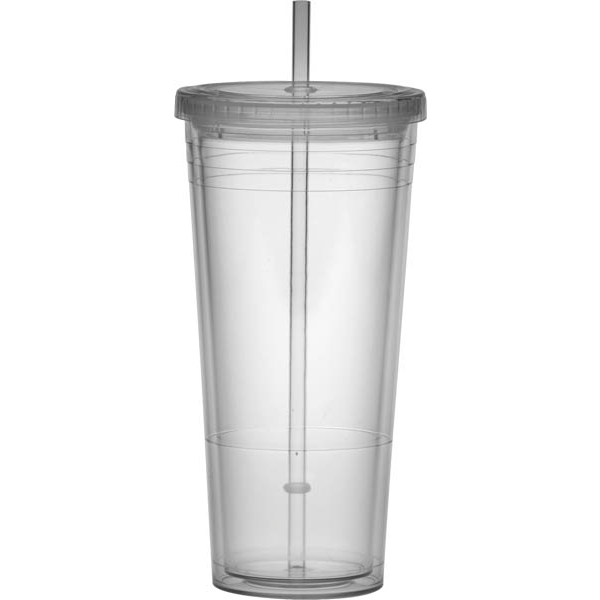 Acrylic Beverage Tumbler, 24oz., BPA Free