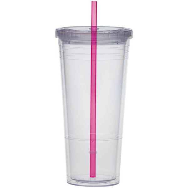 Acrylic Beverage Tumbler, 24oz., BPA Free