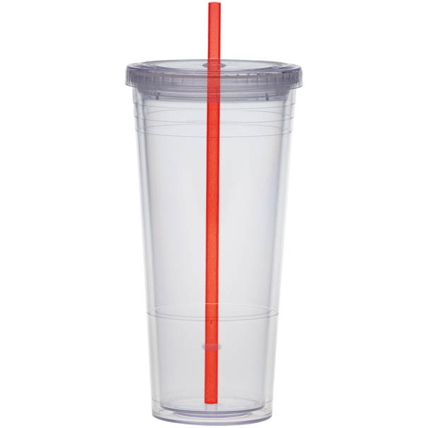 Acrylic Beverage Tumbler, 24oz., BPA Free