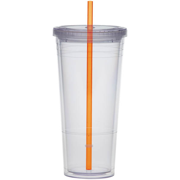 Acrylic Beverage Tumbler, 24oz., BPA Free