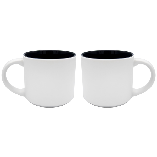 Metro Matte Two-Tone Ceramic Mug, 14oz.