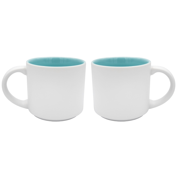 Metro Matte Two-Tone Ceramic Mug, 14oz.