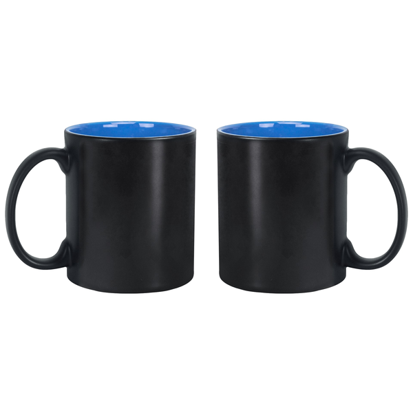 Classic Matte Two-Tone Black Mug, 11oz.
