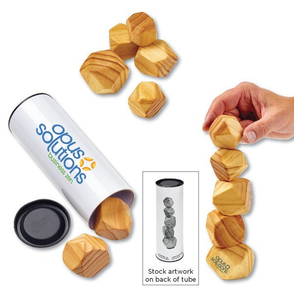 Wooden Stacking Zen Stones