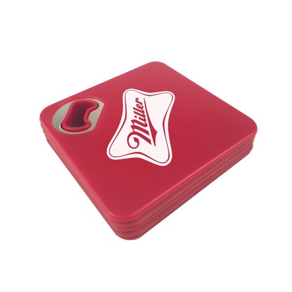 Coaster and Bottle Opener
