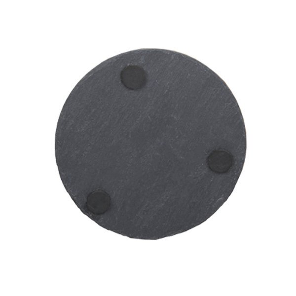Round Slate Coasters w/ Bamboo Holder