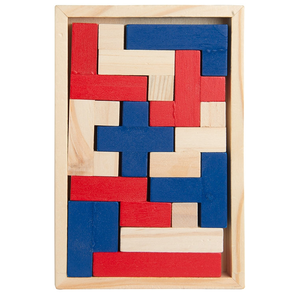 Color Wood Shapes Challenge Puzzle