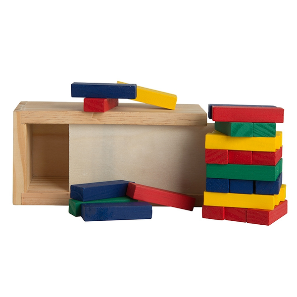 Multi-Colored Block Wooden Tower Puzzle