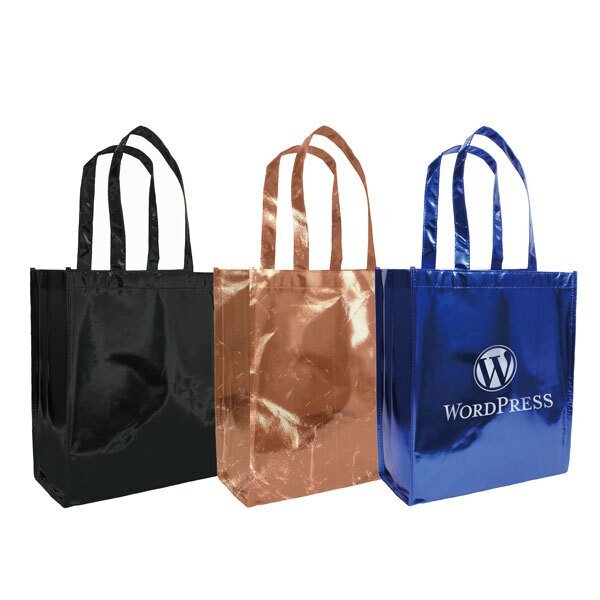 Metallic Non-Woven Tote Bag