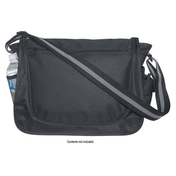 Striped Strap 600D Polyester Messenger Bag
