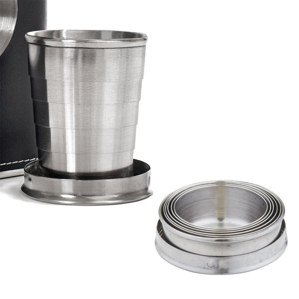 Collapsible Shot Cup Flask, 5oz.