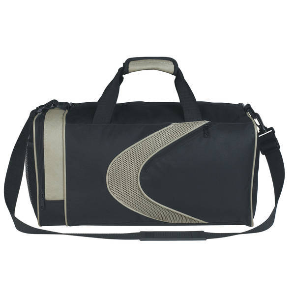Sporty 600D Polyester Duffel Bag, 19"