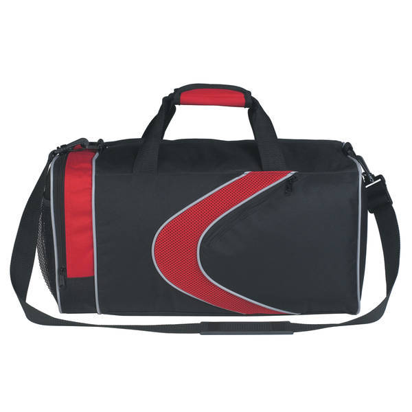 Sporty 600D Polyester Duffel Bag, 19"