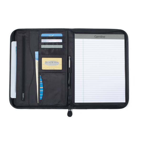 Wall Street Zippered Padfolio