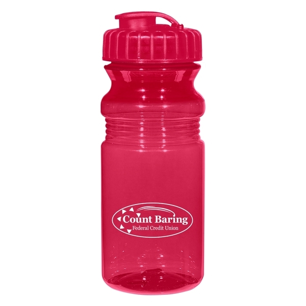 Poly-Clear™ Fitness Bottle with Super Sipper Lid, 20oz.