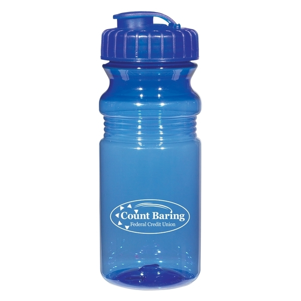 Poly-Clear™ Fitness Bottle with Super Sipper Lid, 20oz.