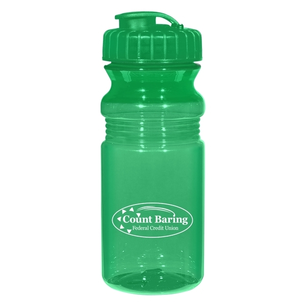 Poly-Clear™ Fitness Bottle with Super Sipper Lid, 20oz.