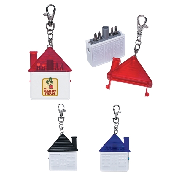 House Shape Tool Kit Keychain
