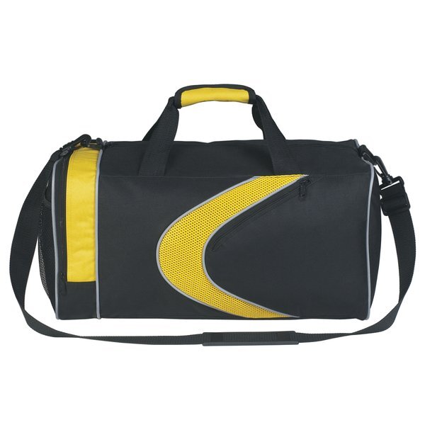 Sporty 600D Polyester Duffel Bag, 19"