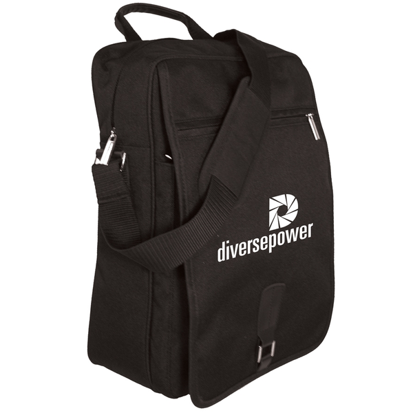 Upright Polyester Laptop Messenger Bag