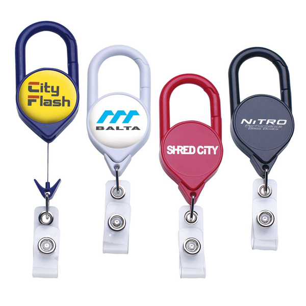 Jumbo Carabiner Retractable Badge Reel