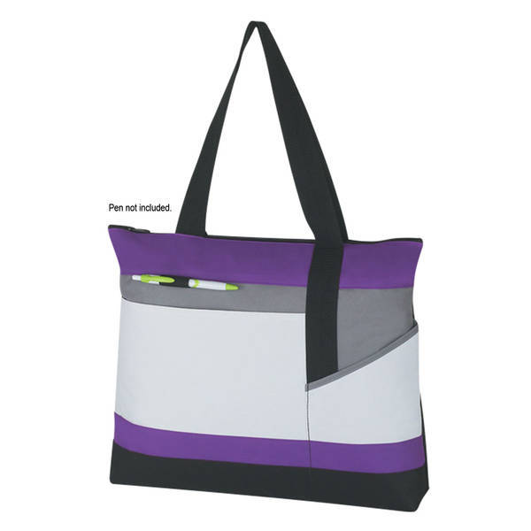 Advantage Zippered Polyester Tote