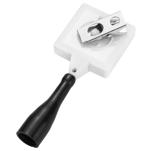 Square Retractable Pen Holder, Bull Dog Clip w/Antimicrobial Additive