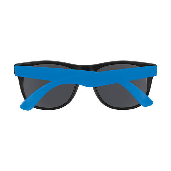 Youth Sized Vibrant Trim Rubberized Sunglasses