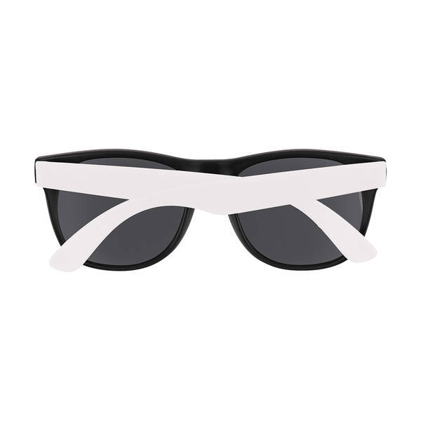 Youth Sized Vibrant Trim Rubberized Sunglasses