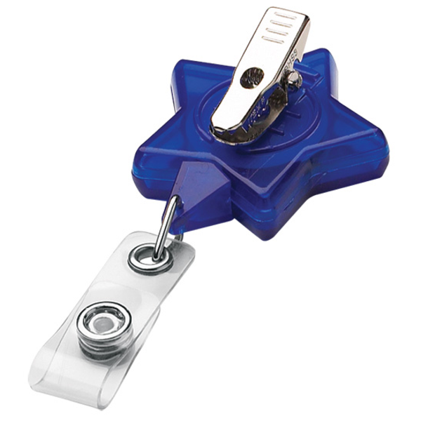 Star Retractable Badgeholder, Alligator Clip