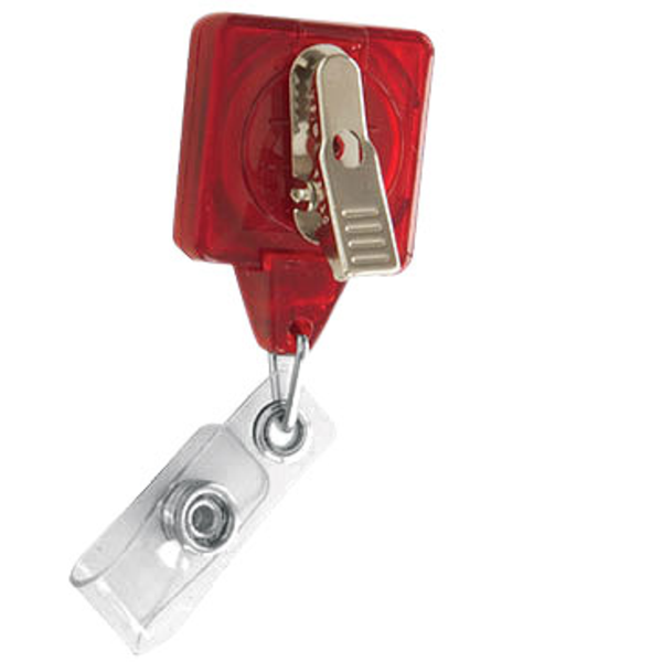 Premium Square Badgeholder, Alligator Clip